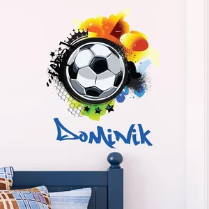 Football Graffiti Jméno Samolepka