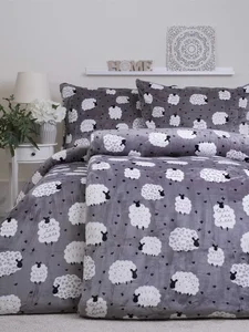 Francouzské mikroplyšové povlečení Ovečky