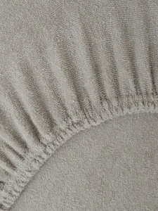 Froté prostěradlo 200×200 cm šedohnědé