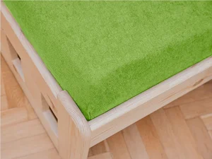 Froté prostěradlo pro dětskou postýlku 60x120 cm zelené