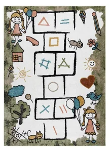 Fun Hop zelený dětský koberec 160 × 220 cm
