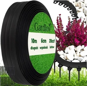 Gardlov Zahradní okraj 6 cm x 10 m s kolíky černý