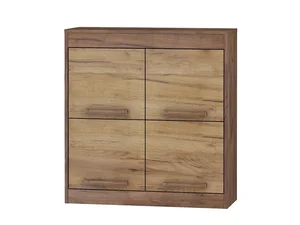 GATTON 4D závěsná skříňka (craft tobaco / craft zlatý)