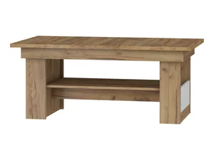 GATTON konferenční stolek craft zlatý/bílý