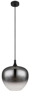 Globo MAXY 15548H1 - Černý závěsný lustr s maximálním výkonem 1xE27/60W