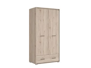 GOFRY šatní skříň dub San Remo světlý / wolfram šedý
