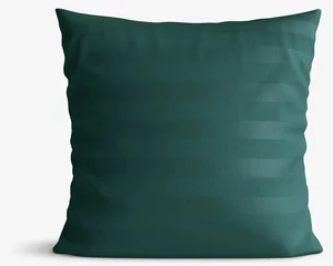 Goldea damaškový povlak na polštář tmavě zelené proužky 30x50 cm
