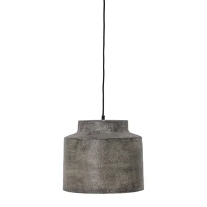 Grei šedá závěsná kovová lampa