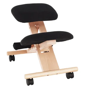 GROCO Ergonomická klekačka černá/buk