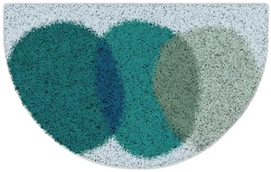 Grund NUMA Koupelnová předložka Šedozelená 50x80 cm