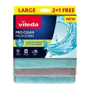 Hadříky z mikrovlákna Pro Clean – sada 6 ks
