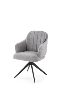 Halmar K570 – otočné jídelní křeslo, šedé