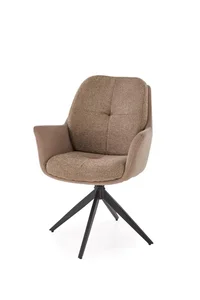 Halmar K591 otočné jídelní křeslo, hnědé