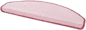 Hanse Home Sada 15 nášlapů na schody Fancy 103010, růžové půlkruhy 23 × 65 cm (včetně ohybu)