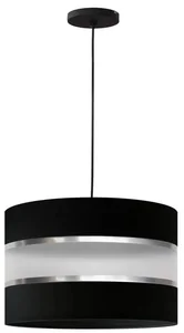 Helam Lustr HELEN černý na lanku, E27 15W, 230V