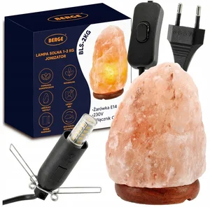Himalájská solná lampa 1-2 kg s ionizátorem a nočním osvětlením