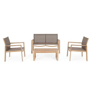 Hliníkový lounge set Kallen pro 4 osoby
