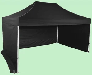 Hliníkový nůžkový stan 3x4,5 m černý