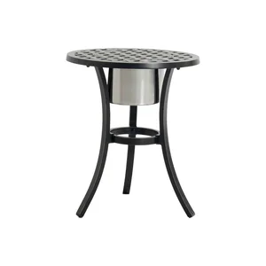 Hliníkový zahradní odkládací stolek Rosario Ø 54,5 cm