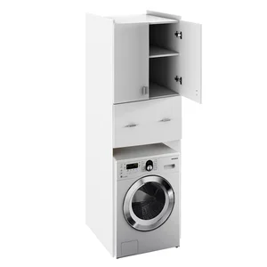 Hluboká skříňka nad pračku Riley, bílá