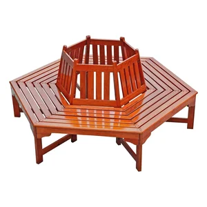 Hnědá dřevěná zahradní lavice Ontario