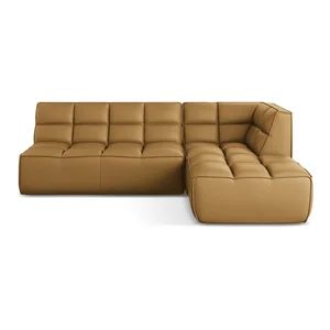 Hnědá modulární rohová pohovka Kalai Makamii