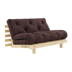 Hnědá rozkládací pohovka Roots 140 cm Karup Design