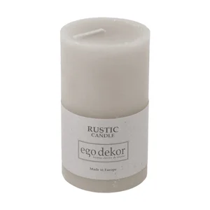 Hnědá rustikální svíčka Ego dekor Rust