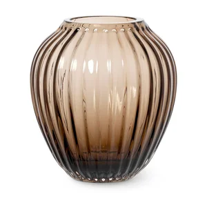 Hnědá skleněná váza Kähler Design Hammershøi 14 cm