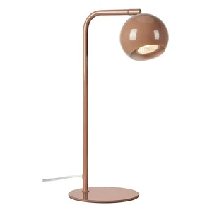 Hnědá stolní lampa Pop s kovovým stínidlem (39,5 cm) – Markslöjd
