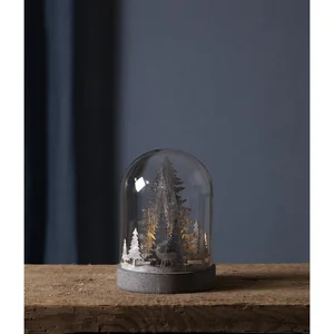 Hnědá světelná dekorace Kupol, Ø12,5 cm