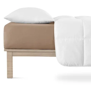 Hnědé napínací prostěradlo Jersey 200×220 cm pro boxspring – Andrea Simone
