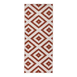 Hnědo-krémový venkovní koberec NORTHRUGS Malta 80x250 cm