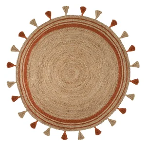 Hnědo-oranžový jutový koberec Flair Rugs Istanbul, 150 cm