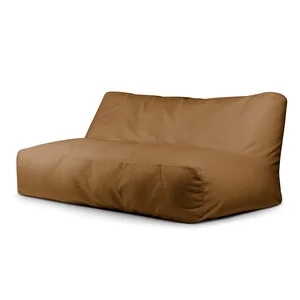 Hnědý bouclé sedací vak Sofa Tube 190