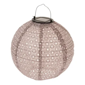 Hnědý dekorativní lampion 25 cm