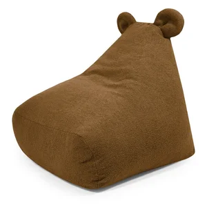 Hnědý dětský sedací vak Bouclé Snug 80 Bear