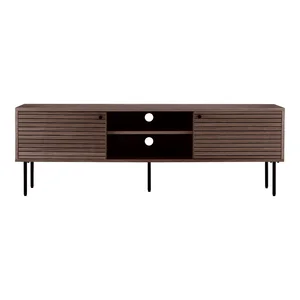 Hnědý dubový TV stolek Kyoto 150 cm