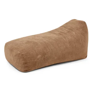 Hnědý manšestrový sedací vak Snug Long 140