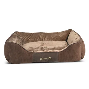 Hnědý plyšový pelíšek pro psa 70x90 cm Scruffs Chester XL