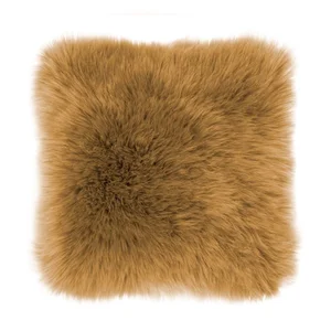 Hnědý polštář Sheepskin 45 × 45 cm – Tiseco Home Studio