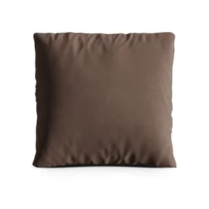 Hnědý sametový polštář Kemi