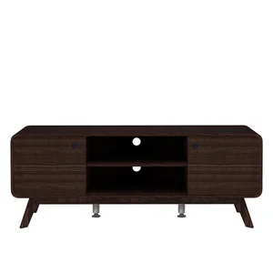 Hnědý TV stolek Caitlin 140x53 cm