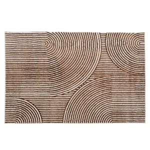 Hnědý vzorovaný koberec 200x285 cm
