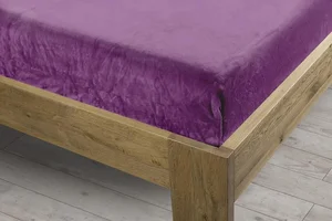 Homeville Mikroplyšové Prostěradlo 90x200 cm Fialové