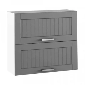 Horní skříňka JULIA TYP 12 – tmavě šedá/bílá