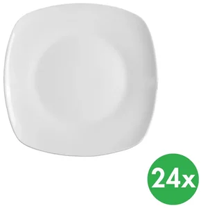 Hranatý dezertní talíř MONA 18,5 cm, sada 24 ks
