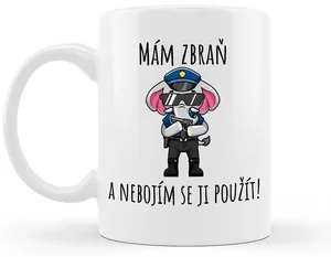 Hrneček Mám zbraň 330 ml