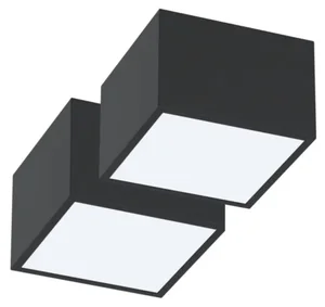 Immax NEO CANTO Smart LED stropní svítidlo 2ks 15x15cm černé Zigbee 3.0