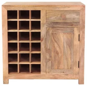 Indická barová skříň Hina 90x90x45 z mangového dřeva